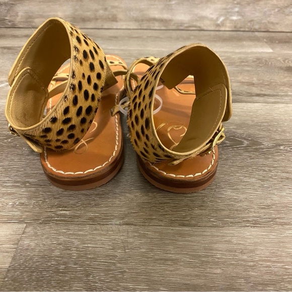 Sam Edelman | Mollie Gladiator Sandals Cheetah Cow Hair Size 6.5 - Picture 10 of 13